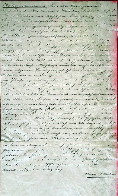 Jahrzeitbuch Richterswil