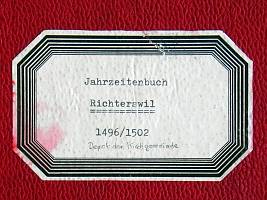                                 Jahrzeitbuch Richterswil